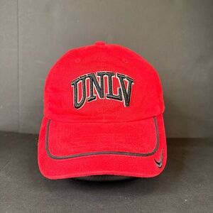 Vintage Y2K UNLV Rebels Baseball Cap Men's One Size Red Nike Team Swoosh NCAA